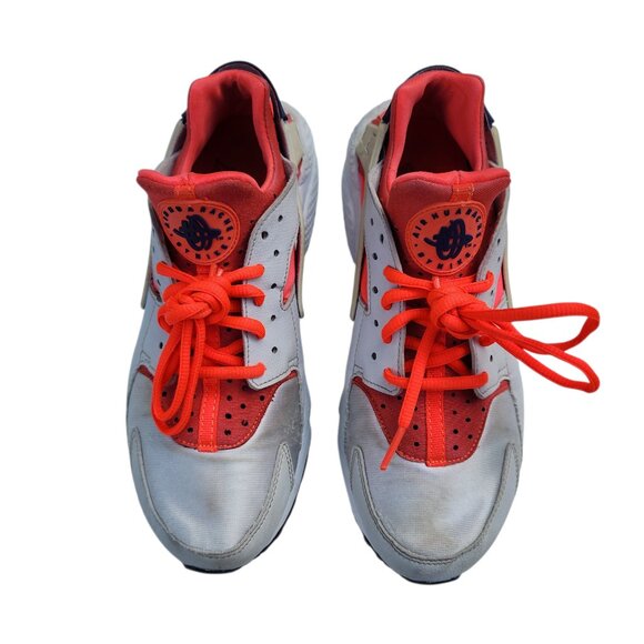 Nike Air Huarache Run 634835-013 Grey Red Sneakers Shoes Size 9 - Picture 3 of 10